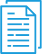 Синий контур документа на белом фоне